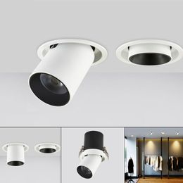 Downlights LED Downlight Plafonnier intégré Spot réglable Lumières extensibles et rotatives
