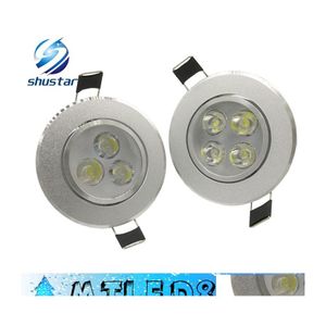 Downlights Led Spotlight 9W 12W Encastré Cabinet Mur Spot Down Light Plafonnier Blanc Froid Chaud Pour L'éclairage Drop Delivery Lights Dh2Vq