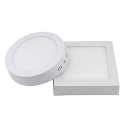 Downlights panneau LED carré 9W 15W 25W rond Downlight AC85-265V Surface plafonnier pour éclairage de cuisine