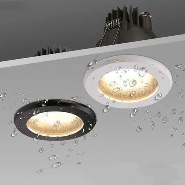 Focos empotrables a prueba de agua Foco empotrable LED Foco de techo antivaho Empotrado para baño Cocina Cuarto de baño El DecorDownlights