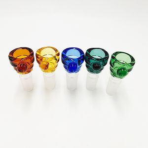 DPGB118 accessoires pour fumer 14Mm 18Mm bol à glissière en verre à œil unique coloré