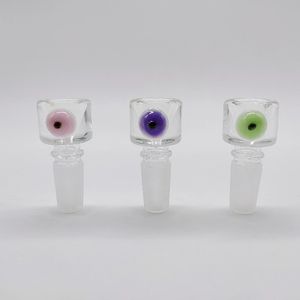 DPGB122 accessoires pour fumer 14Mm 19Mm bol de bang en verre coloré à un seul œil