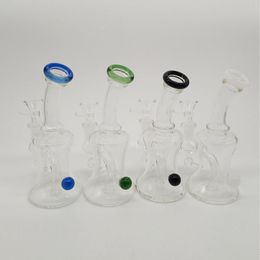 DPGWP003 5.9 pulgadas Mini Glass Bong Water Pipes Hookah Oil Rigs para fumar