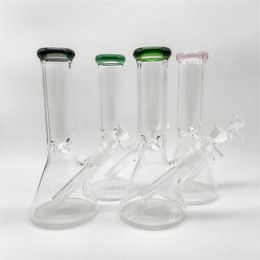 DPGWP029 Vaso de precipitados de vidrio con borde de color de 8 pulgadas con vástago inferior y embudo de 14 mm