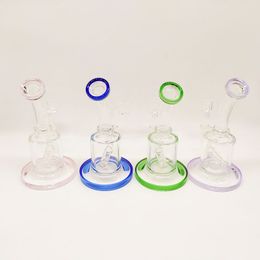 DPGWP056 6,6 inch 170 mm hoogte gekleurde glazen beker bong dab rig Waterpijpen met 14 mm kwartsnagel