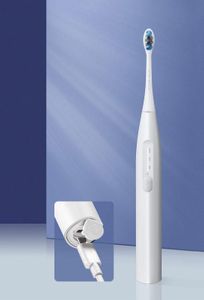 DR.BEI E0 Brosse à dents électrique sonique Rechargeable Ultrasons 3 Modes de nettoyage Nettoyeur de dents portable étanche IPX7 - Blanc