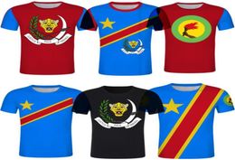 Dr Congo Football Jersey 2022 ZAIRE FLAG 3D IMPRIMÉ T-SURDIMÉE T-SUPERT pour Aldult et Kids Summer Summer à manches courtes Custom8053856