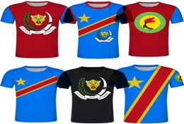 Dr Congo Football Jersey 2022 ZAIRE FLAG 3D IMPRIMÉ T-SUVERSIME T-SURDIME pour Aldult et enfants Tshirt à manches courtes d'été Custom8313572