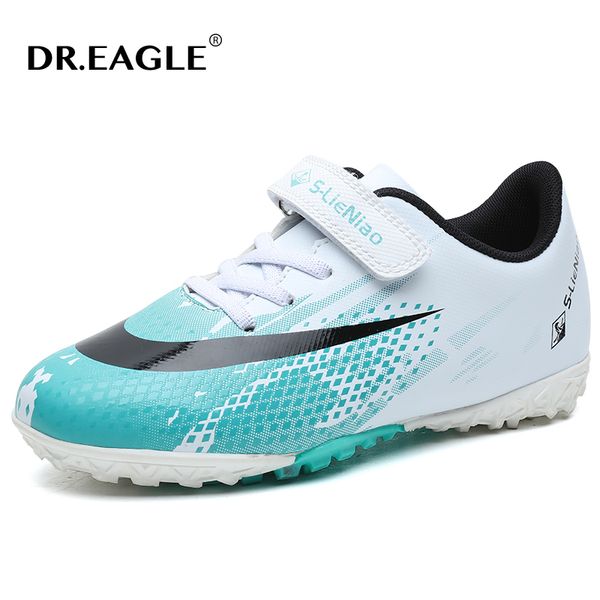 DR.EAGLE pas cher professionnel Football chaussures enfants léger TF baskets Football garçons enfants extérieur Futsal baskets taille 30-39