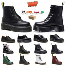 Dr Martinss Designer Laarzen Doc Martens Heren Dames Winter Sneeuwlaarzen Klassieke kleur lederen Oxford bodem Enkelschoenen