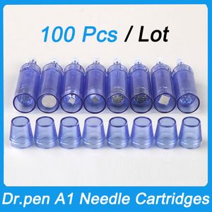 Dr.pen A1 Naalden Cartridges 100 Stuks Micro Naaldkop MTS Tips Voor Dermapen F3 Machine Thuisgebruik Meso Therapie Vervanging 12 Pins 24 36 42Pin Nano 3D 5D Siliconen