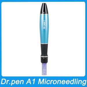 Dr Pen A1-W Elektrische Dermapen Auto Microneedle-systeem Verstelbare naaldlengtes 0,25 mm-3,0 mm Derma Pen Draadloze gezichtsmesotherapie Huidverzorgingshulpmiddelen