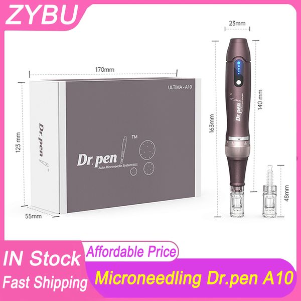 Dr.pen A10 Microneedle Dr Ultima Professional Derma Pen Électrique Dermapen Soins de la peau Rides Pigment Removal MTS Tools Face Mesotherapy Needle Roller Auto Stamp