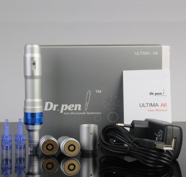 DR PEN A6 AUTO MICRONEEDLE SYSTÈME MACHINE ÉLECTRIQUE MICRIEEDLE Derma Pen Machine Professionnel pour MTS avec batterie rechargeable5374401