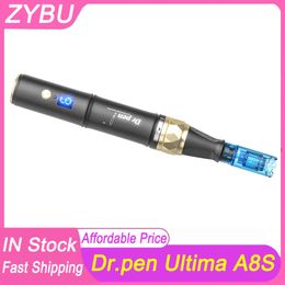 Dr Pen A8S Stylo Microneedling sans fil Soins de la peau Machine de beauté du visage Ultima Dr.pen MTS Outils Mésothérapie Derma Dermapen Auto Micro Aiguilles Système de Roulement Timbre