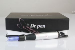 Dr. Pen Derma Pen + 50 aiguilles, longueurs d'aiguilles réglables 0.25mm-3.0mm, électrique Derma Dr. Pen Stamp, Micro rouleau à aiguilles automatique