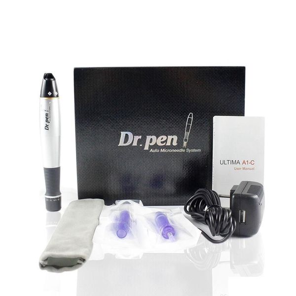 Dr Pen A1-C Auto Microneedle Sistema de cuidado de la piel Longitudes de aguja ajustables 0,25 mm-3,0 mm DermaPen eléctrico DermaRoller