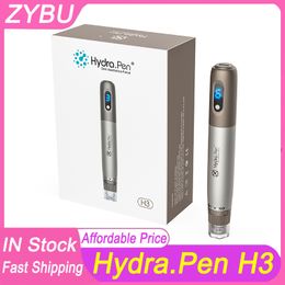 Dr.pen Hydra.pen H3 Derma Pen Wireless Electric Dermapen Miconeedling for Skin Care Beauty Device avec 2pcs 18pins Aiguilles Cartouches MTS Tools Applicateur de sérum