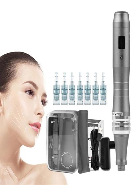 Dr Pen M8 avec cartouche de 7 pièces Machine de microneedling Derma RF électrique professionnelle sans fil MTS mésothérapie Bbglow 2206236297126