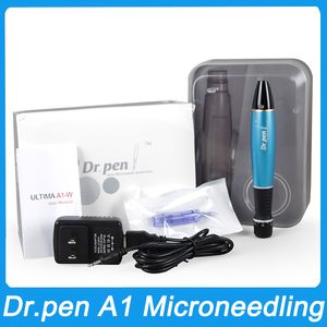 Dr. pen Ultima A1 Draadloze Professionele Derma Pen met 12 Naald 2 Stuks voor Haargroei Microneedle Therapie Micro Pen MTS Behandeling Mesotherapie Dermapen