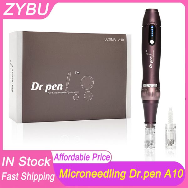 Dr. Pen Ultima A10 Microneedling stylo avec cartouches sans fil Derma Auto stylo électrique micro aiguilles rouleau soins de la peau MTS Machine visage méso thérapie Dermapen sans fil