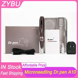 Dr. Pen Ultima A10 Professionele draadloze micro-derma-pen met 12-pins vervangende cartridges voor SPA-huidverzorging Micro Needling Dermapen Meso-therapie schoonheidsmachine