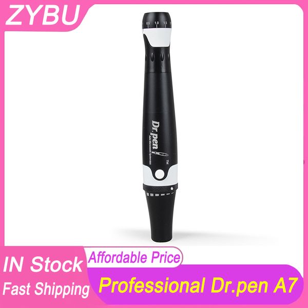 Dr. pen Ultima A7 con 2 cartuchos de 12 pines Drpen A7 con microagujas profesionales para cicatrices y arrugas de acné Tratamiento Derma Pen MTS Dermapen Meso Therapy Cuidado de la piel