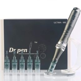 Dr. Pen Ultima M8 Dermapen Micro Needle Pens Microoneedling Electric Wired Auto Skin Hool Tool Kit para cuerpo facial