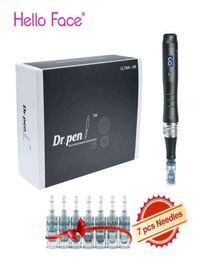 Dr Pen Ultima M8 avec 7 PCS CARTRIDGES DERMA DERMA PEN SUR LE SHEAU MICRONEEDLE HOME Utilisation de la machine de beauté 2112241589853