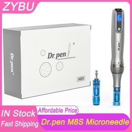 Dr.pen Ultima M8S Cartouches d'aiguilles pour stylo Derma professionnel sans fil Croissance des cheveux Microneedle Mésothérapie Anti-reflux Micro aiguilletage Rouleau MTS Dr Pen Soins de la peau