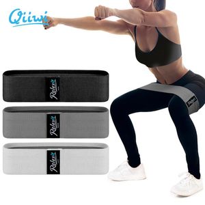 Dr.Qiiwi 3 pièces tissu hanche boucle bandes de résistance jambe exercice bandes élastiques pour Fitness Gym Yoga étirement équipement d'entraînement