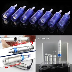 DR008 Nieuwste Draadloze Derma Pen Krachtige Ultima A6 Microneedle Dermapen Dermastamp Meso 12 Needles Dr.Pen Vervangbare Cartridge