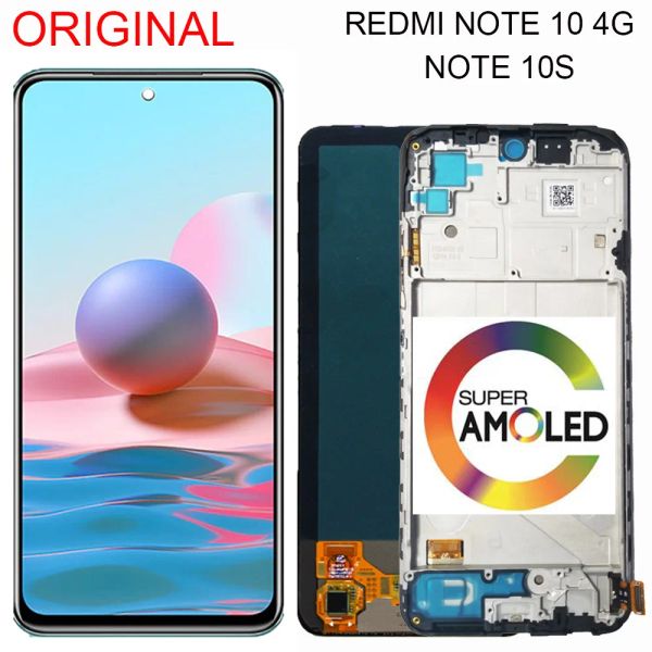 Draaigereedschap 6.43 '' Écran super amoled pour Xiaomi Redmi Note 10 4G M2101K7AI M2101K7AG Affichage LCD avec numériseur d'écran pour Redmi Note 10S