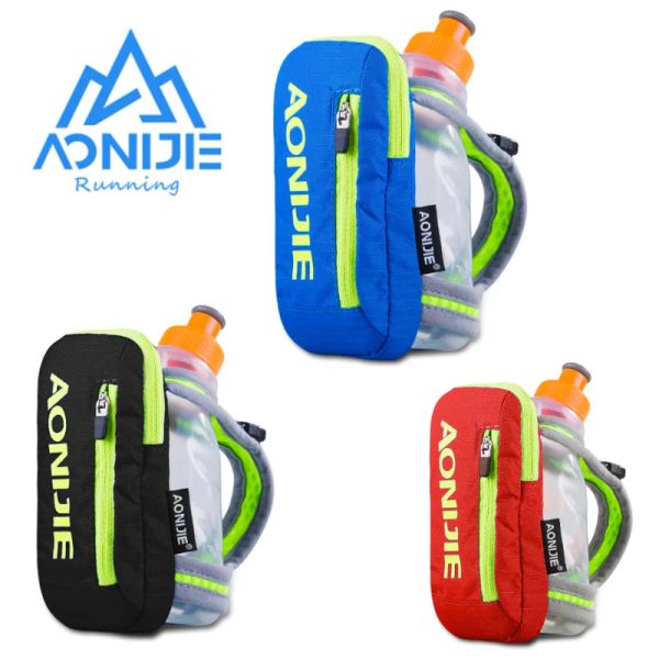 Aonijie E907 Porte-bouteille d'eau portable mains libres pour course à pied, sac de rangement au poignet, sac d'hydratation, flacon de carburant Hydra, course de marathon