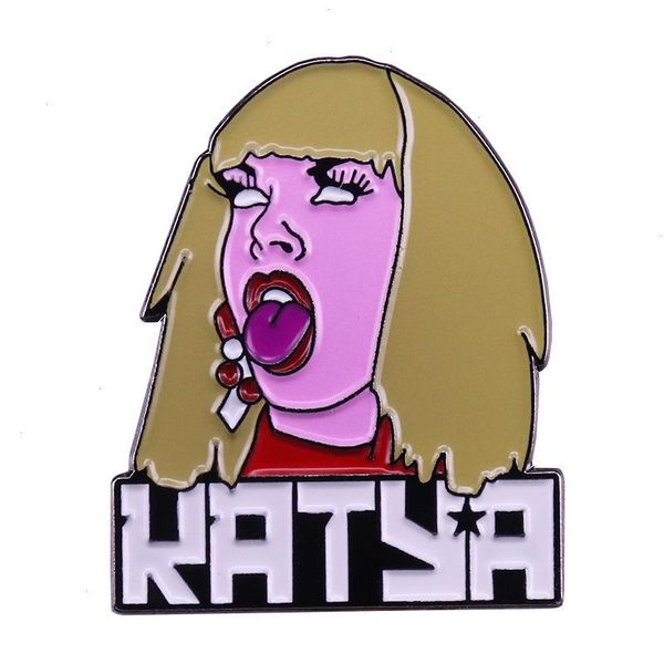 Drag Race Katya Zamolodchikova Brooch broches en émail métal badges bac à revers broches vestes de mode de mode accessoires