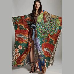 Dragon et Phoenix à motifs de plage veste de plage de plage smock kimono cardigan robe robe bikini