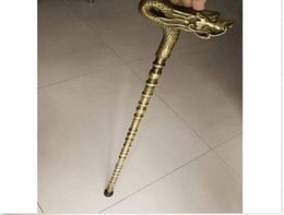 Dragon Cane Walking Stick Bronce Bronce Bronce Banes hechos a mano EXCLUSIVER3478350