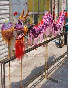 Drakenkostuum 31 m lang 4 kinderen kinderen spelen kleurrijke traditionele feestshow school folk parade smart stage mascotte china speciaal c6341084