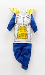 Dragon DBZ Anime Cosplay Halloween Costume garçons vêtements ensembles enfant en bas âge garçon vêtements enfants tenue petit enfant survêtement X0718590289