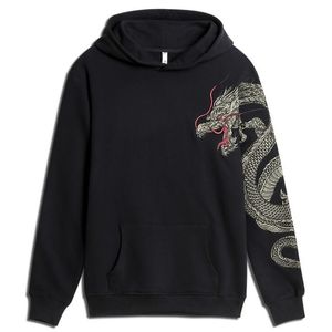 Dragon Broderie Polaire Manteau National Géant Populaire À Capuche Oui À Capuche Casual Animal Coton Aucun Hoodies Hip Hop Nouvelle Arrivée 201103