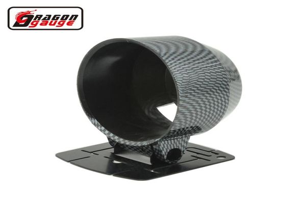 Dragon calibre Universal 60mm fibra de carbono Auto soportes para automóvil Racing Refit medidor plástico calibre vainas tacómetro pods7336842