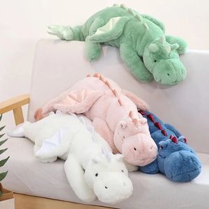 Dragon Plush Toy Soft Stuffed Animal Big Flying Wings Dinosaur Thip Pillow Home Decor Pop Peluche Kids Birthday Cadeau 240422
