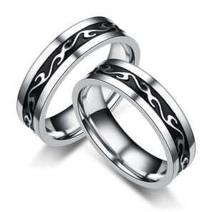 anelli del drago per uomo anello a fascia di moda nero in acciaio inossidabile per uomo donna gioielli di moda regalo volontà e nave di consegna sabbiosa