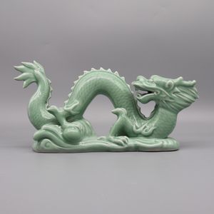 Statue de dragon, céramique de collection, décoration de la maison