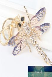 Libellule pendentif charme raminestone Crystal Purse sac de clés accessoires de chaîne de clés de mariage cadeau 2515747