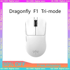 Libellule souris Bluetooth sans fil PAW3395 souris trois modes multifonctionnel léger conception Esports Gaming 240309