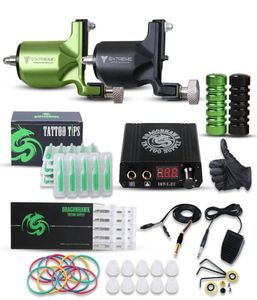 Dragonhawk Extreme Tattoo Kit Rotary Motor Machines Mini voeding naalden Tips GRIPS7735330