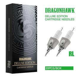 Dragonhawk Glide – cartouches de tatouage stériles jetables Extra lisses, boîte de 20 pièces, aiguilles pour Machine à tatouer rotative, fournitures 231225