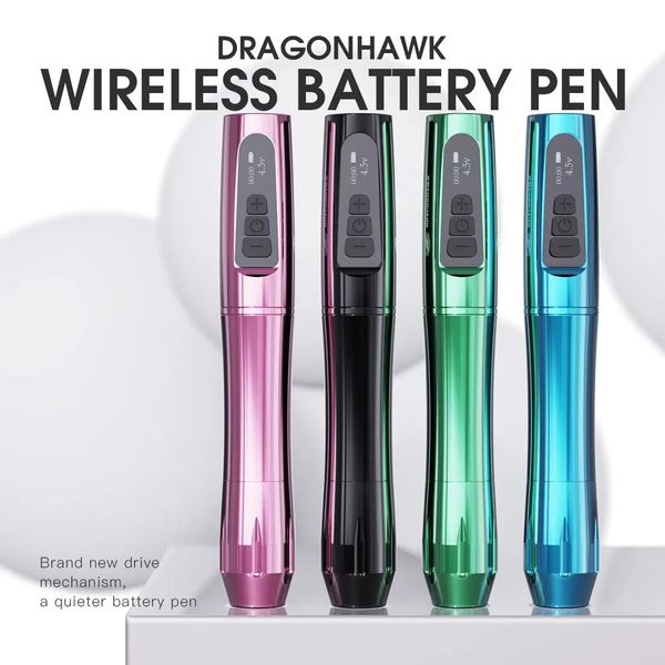 Dragonhawk H3 Máquina de tatuaje inalámbrica para maquillaje permanente Pluma Principiante Cejas Labios Suministros de artista 240315