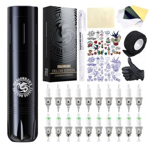 Dragonhawk X3 Pro Kit de tatouage sans fil moteur rotatif stylo Machine cartouches fourniture de tatouage TZ-203LYD